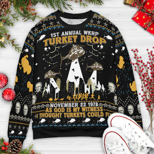 Ugly Christmas Sweatshirt - WKQS78EH