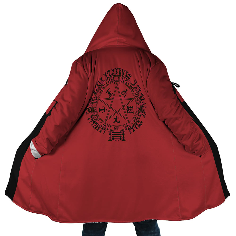 Hooded Cloak Coat - 8U27PPTV