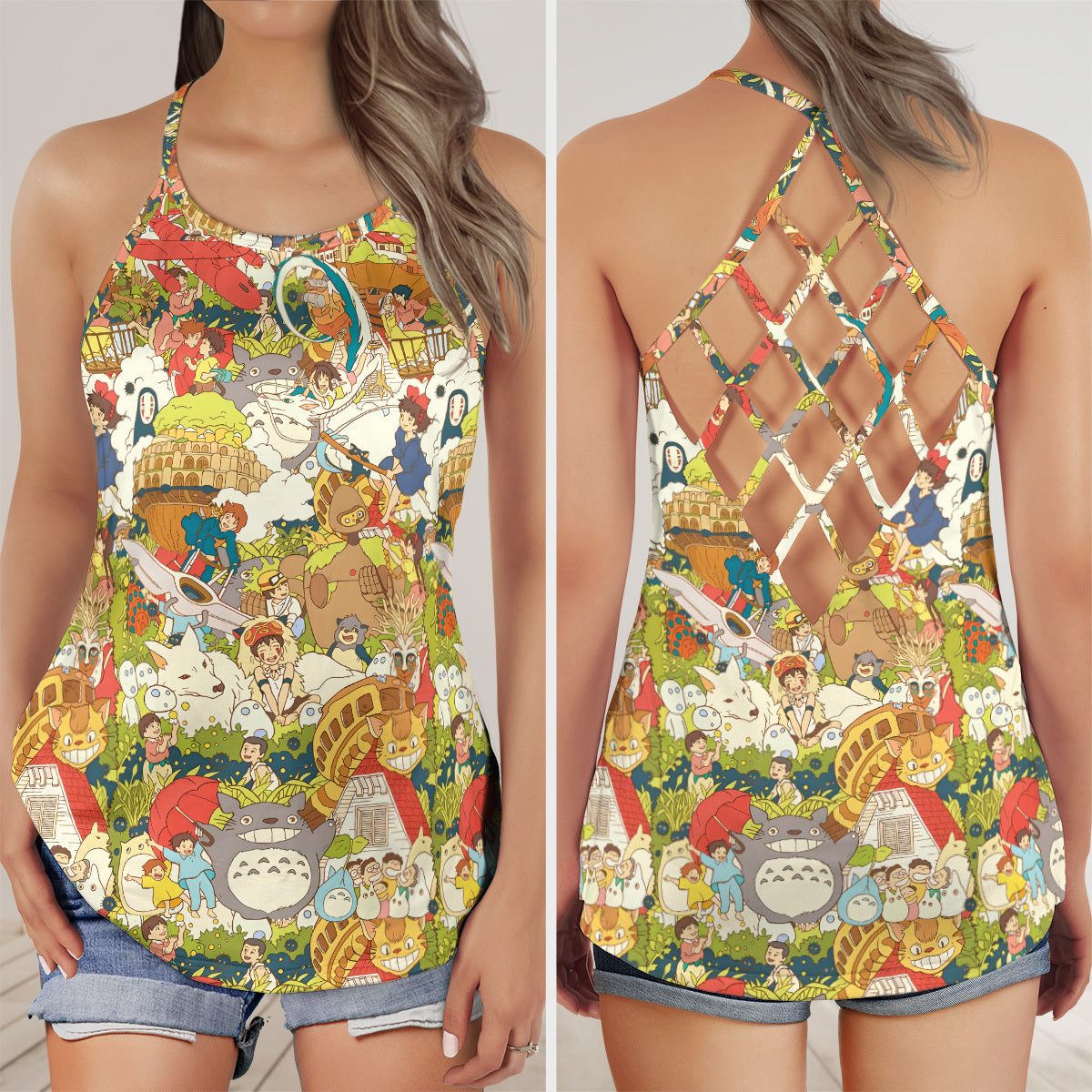 Criss Cross Tank Top - BF5WEQRY