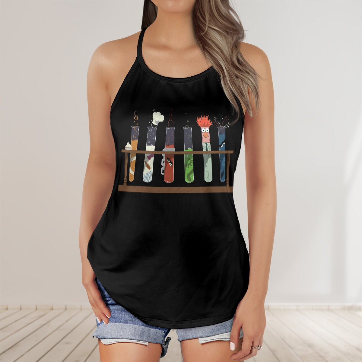 Criss Cross Tank Top - NFWBJF7D