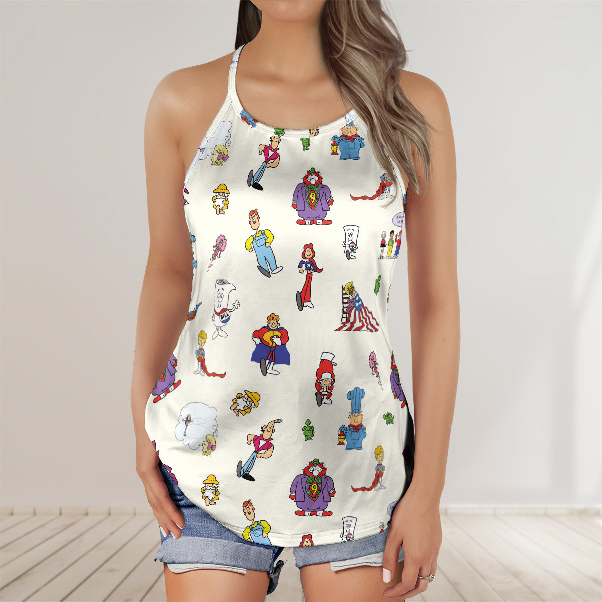 Criss Cross Tank Top - CBEJWUEH