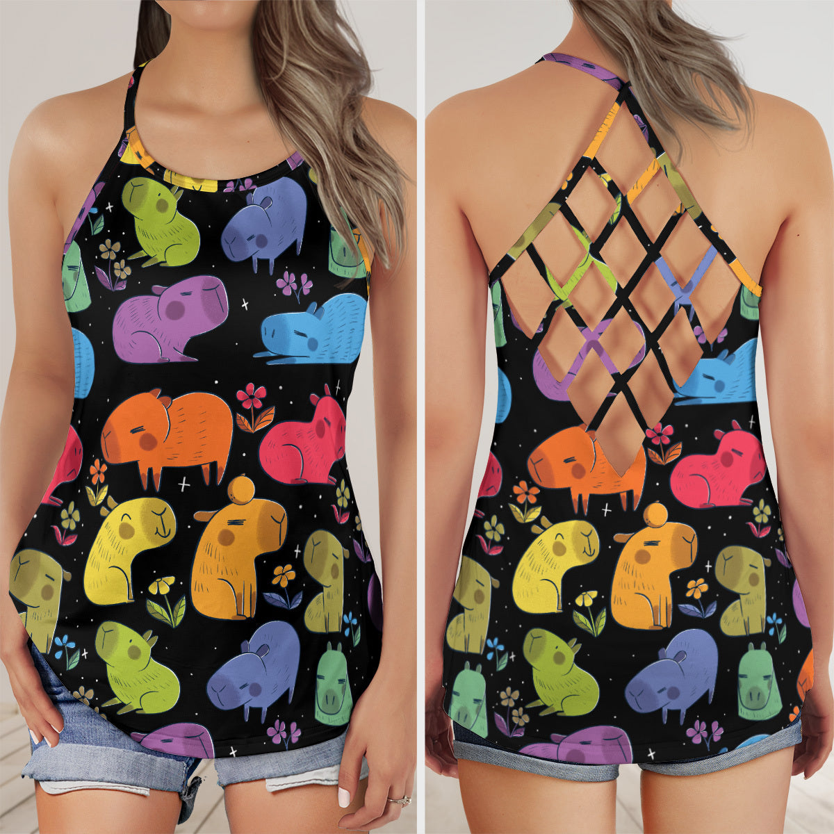 Criss Cross Tank Top - ARP94KRF