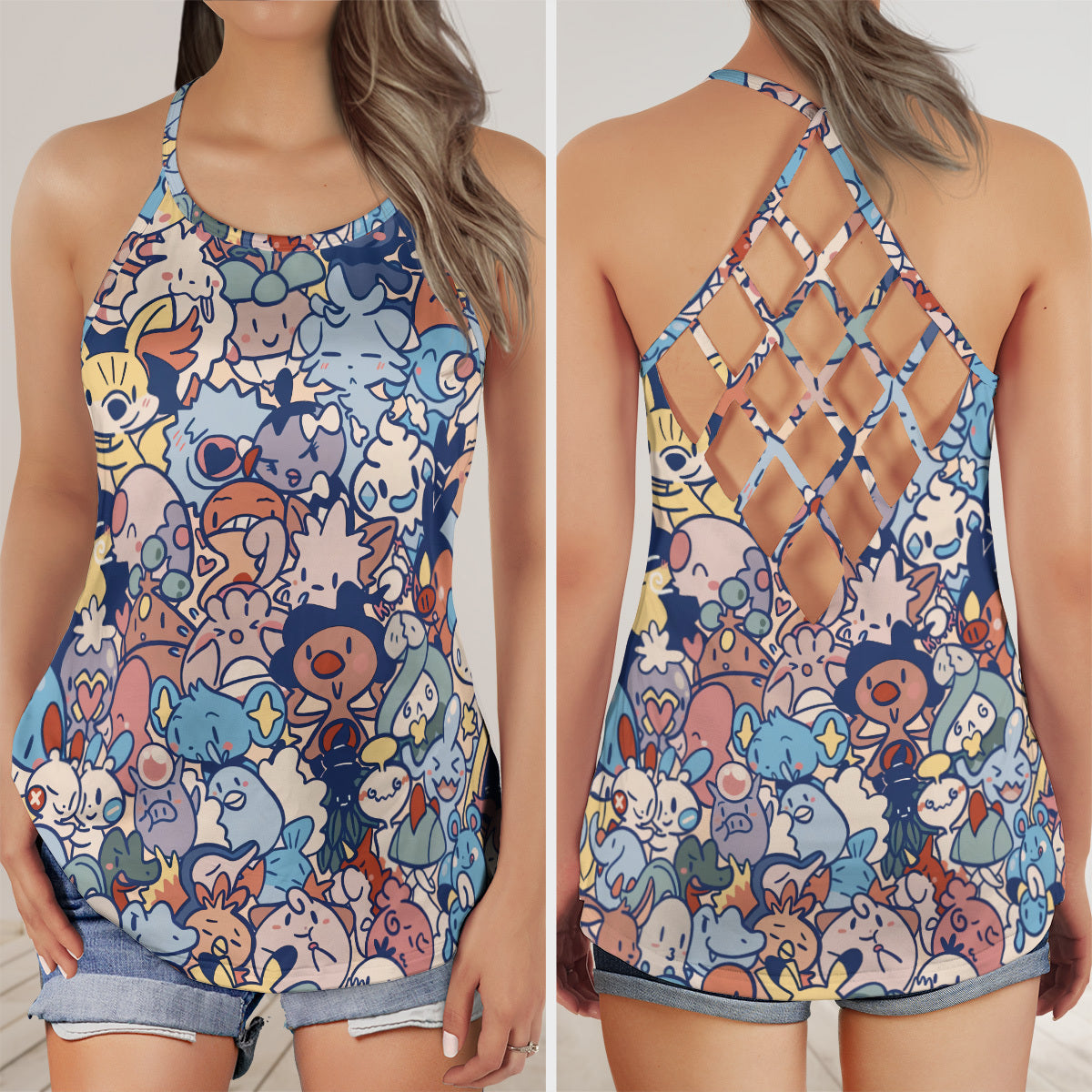 Criss Cross Tank Top - D2HP5Y8D