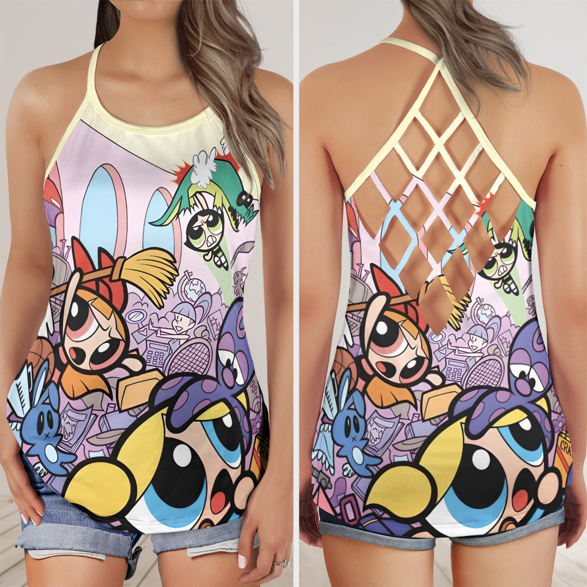 Criss Cross Tank Top - FGNM5NYV