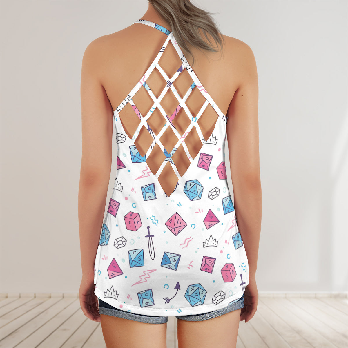 Criss Cross Tank Top - D1S75W9K