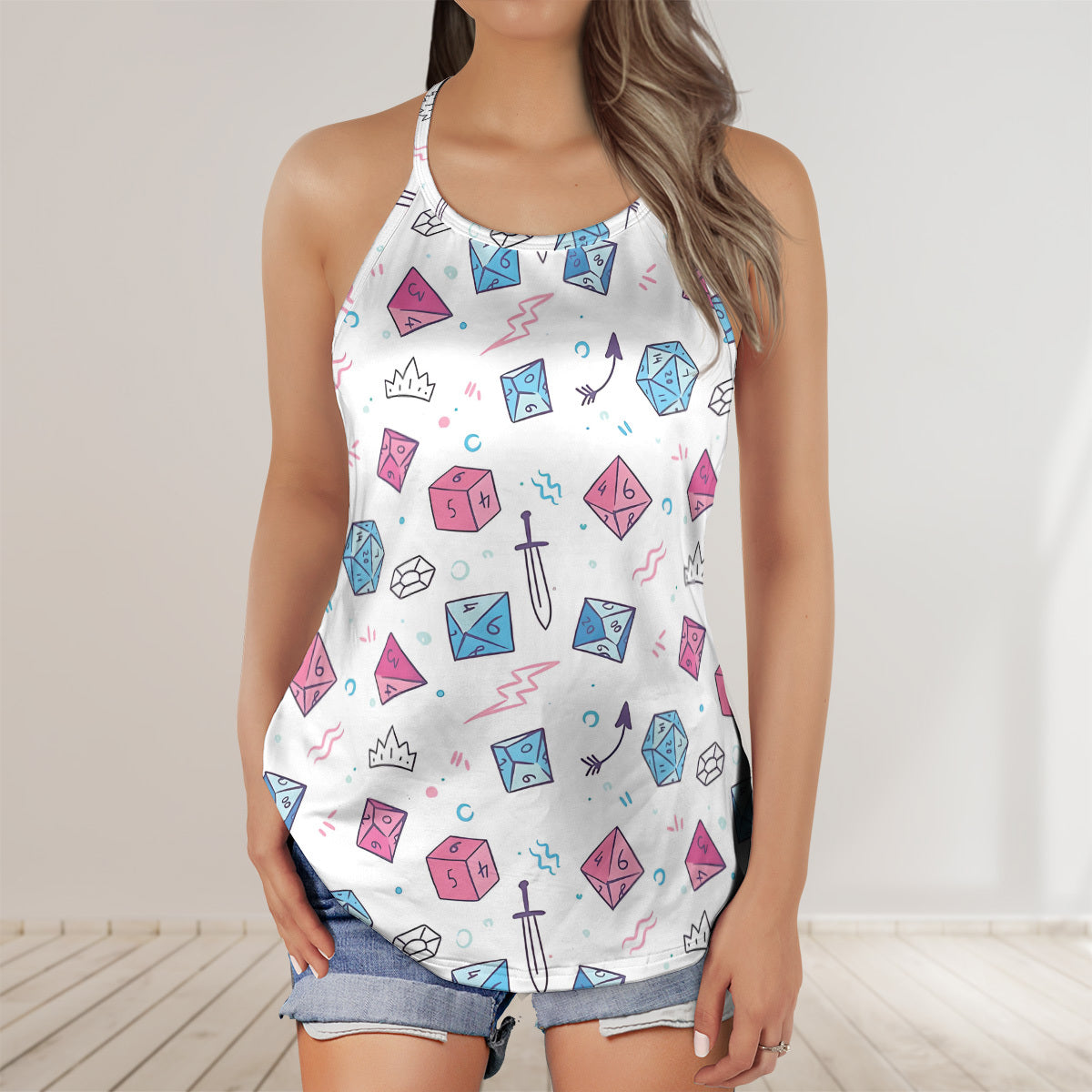 Criss Cross Tank Top - D1S75W9K