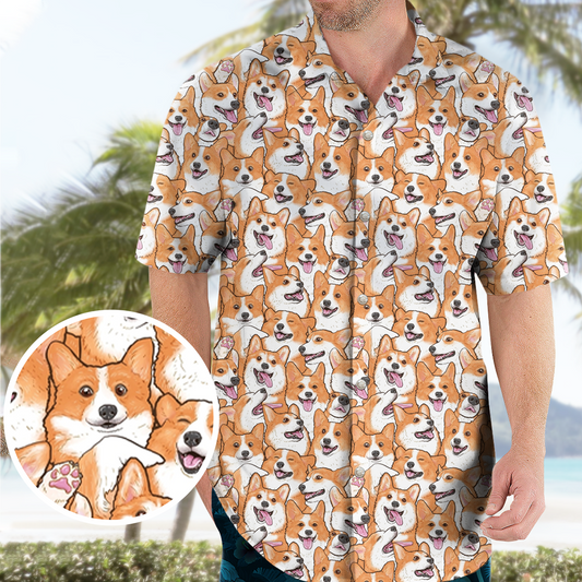 That's a lot of Corgi Hawaiian Shirt