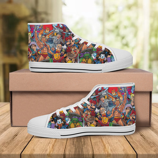 High Top Canvas Shoes - JTVJGPQS