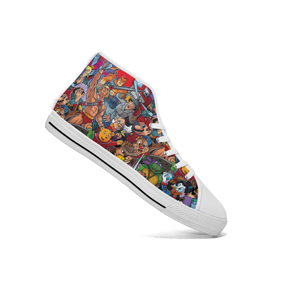 High Top Canvas Shoes - JTVJGPQS