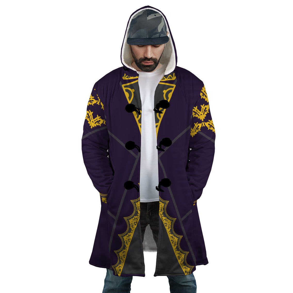 Hooded Cloak Coat - QJ83MC6Y