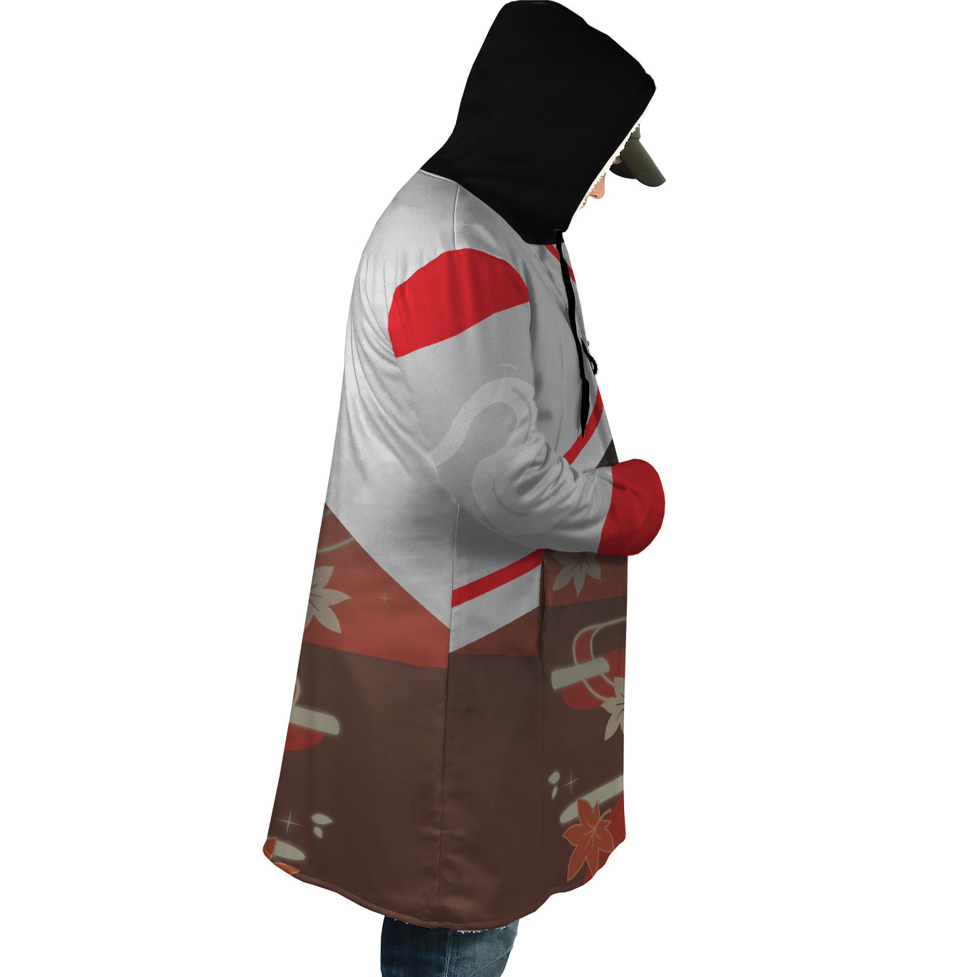 Hooded Cloak Coat - 8FKURTZG