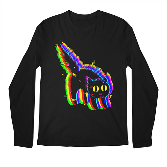 Technicat Glitch Cat Long Sleeve T-Shirt