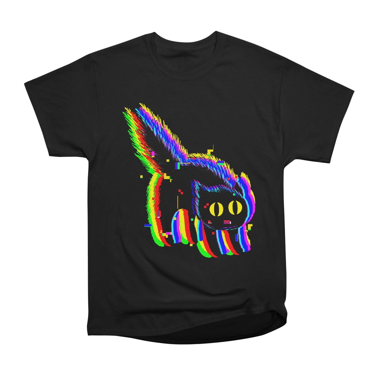 Technicat Glitch Cat Classic Unisex T-Shirt