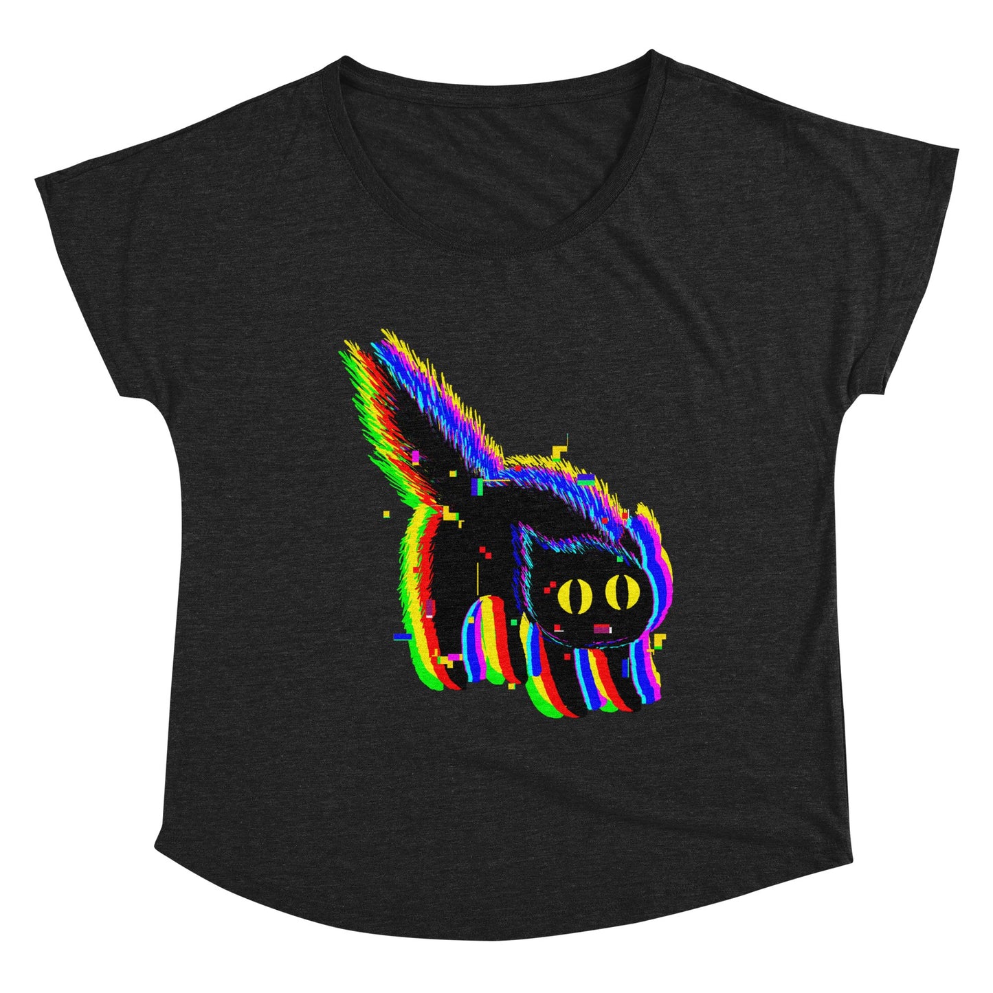 Technicat Glitch Cat Ladies Curvy Jersey